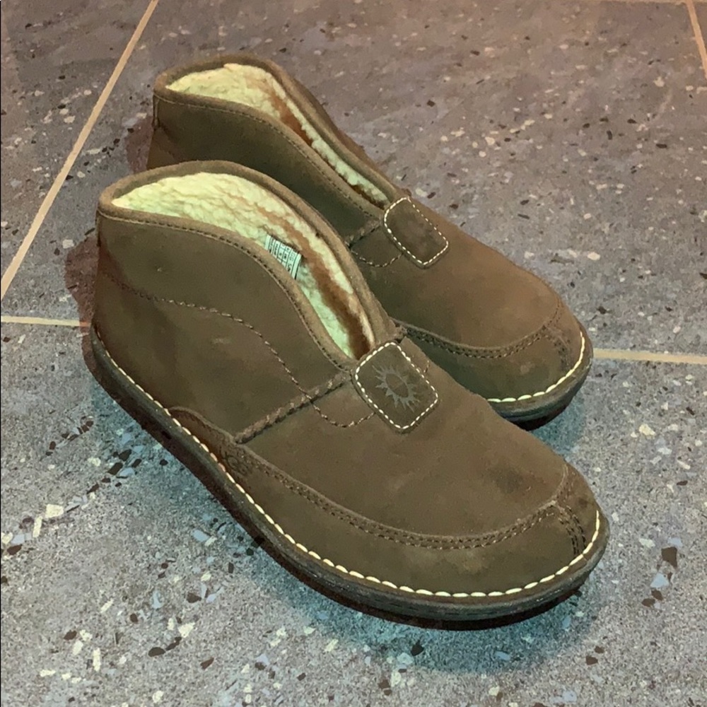 Brown Ugg slippers